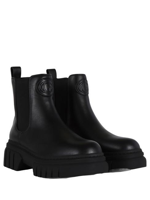 GUESS ALIS Leather ankle boots BLACK - Women’s shoes