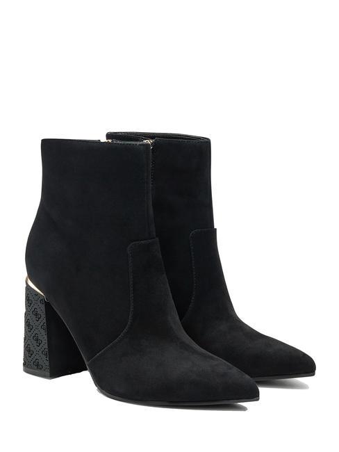 GUESS FRENKIE Leather ankle boots BLACK - Women’s shoes