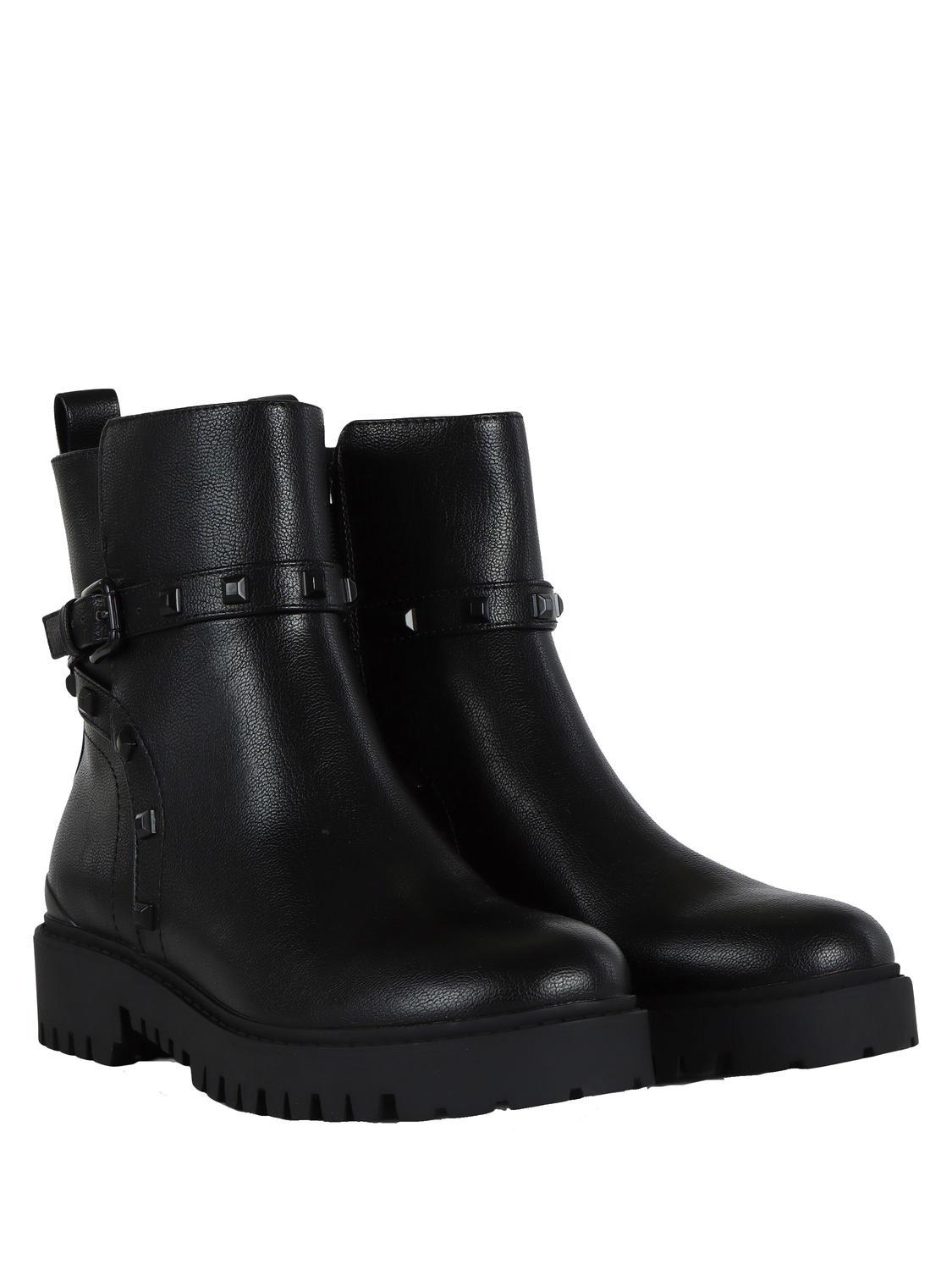 Guess Oliy Studded Ankle Boots Black Buy At Outlet Prices
