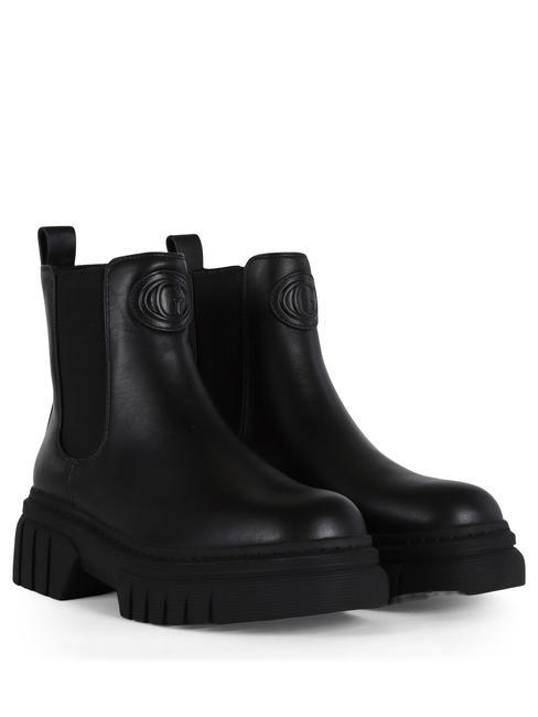 GUESS ALIS Leather ankle boots Black / black - Women’s shoes