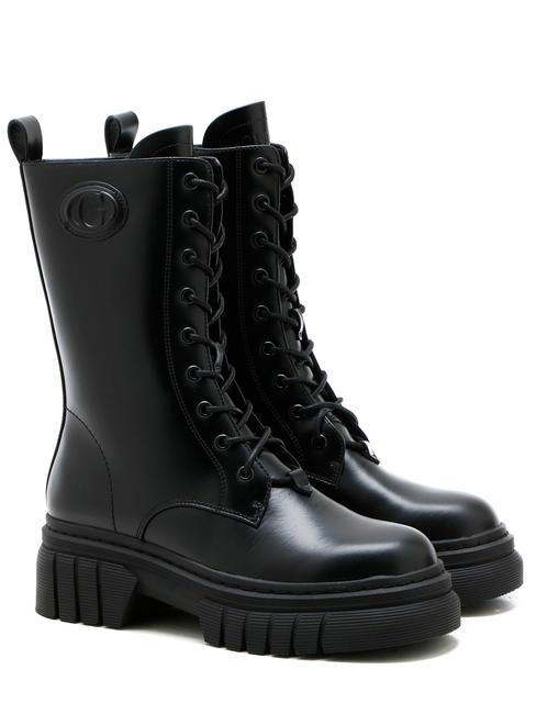 GUESS ANITA  Leather Amphibians Black / black - Women’s shoes
