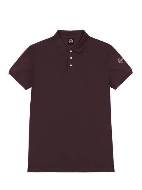 COLMAR MONDAY Short-sleeved stretch polo chocolate - Polo shirt