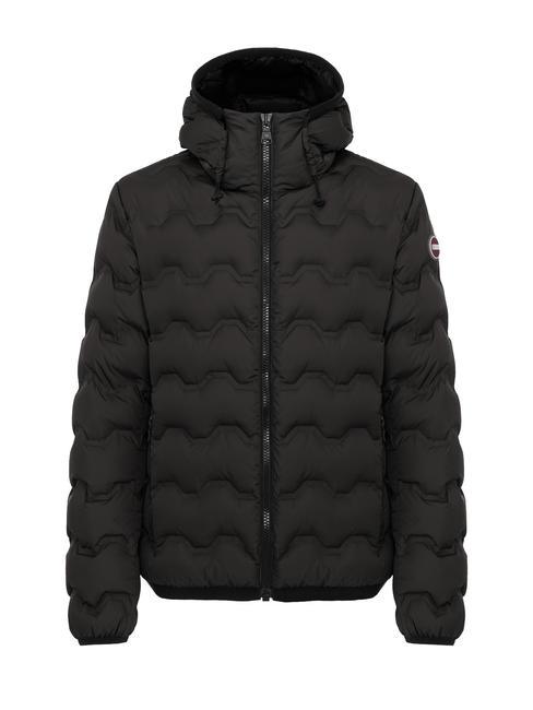 COLMAR UNCOMMON Down jacket with pockets and hood black - Men's down jackets