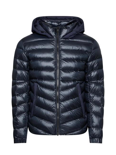 COLMAR BLAZE Bimaterial down jacket with hood navy blue-navy blue - Men's down jackets