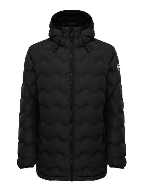 COLMAR UNCOMMON Maxi down jacket with hood black - Men's down jackets