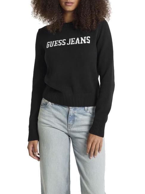 GUESS JEANS INTARSIA  Cotton sweater jetbla - Women's Sweaters