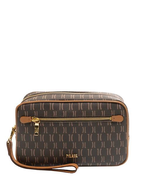 ALVIERO MARTINI PRIMA CLASSE MONOGRAM  Beauty with cuff dark - Beauty Case