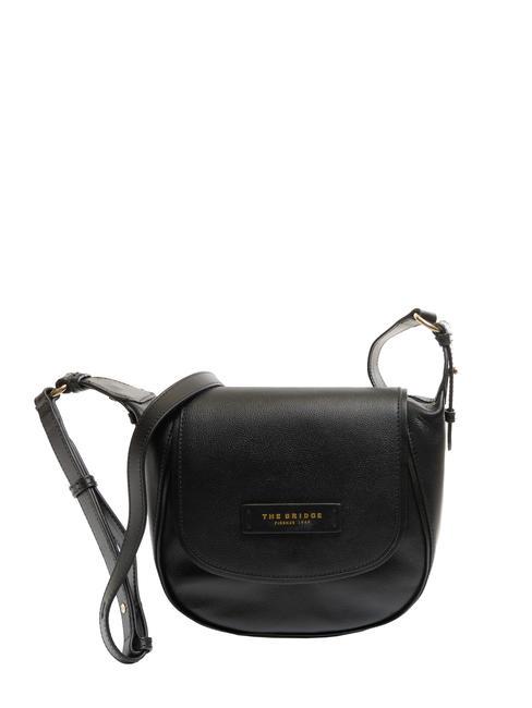 THE BRIDGE DOMITILLA Shoulder bag, leather Black Gold - Women’s Bags