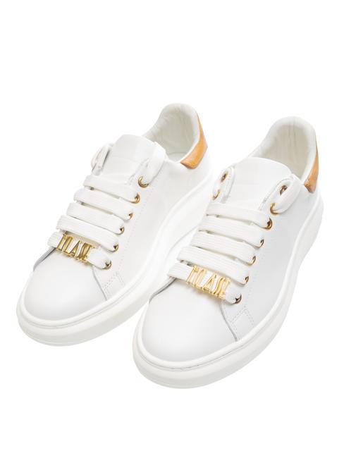 ALVIERO MARTINI PRIMA CLASSE GOLD LETTERING Leather sneakers white - Women’s shoes