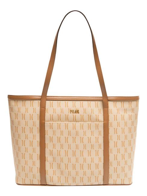 ALVIERO MARTINI PRIMA CLASSE MONOGRAM Shopping Bag Logo Print cream - Women’s Bags