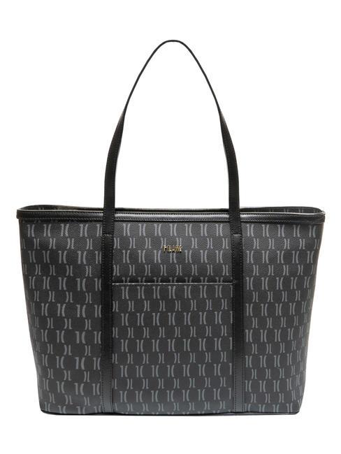 ALVIERO MARTINI PRIMA CLASSE MONOGRAM  Shoulder Shopping Bag Black - Women’s Bags