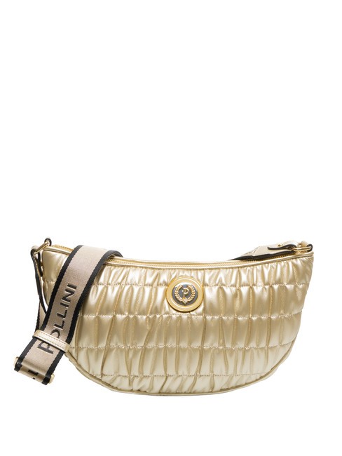 POLLINI WRINKY Embossed shoulder bag Platinum - Women’s Bags