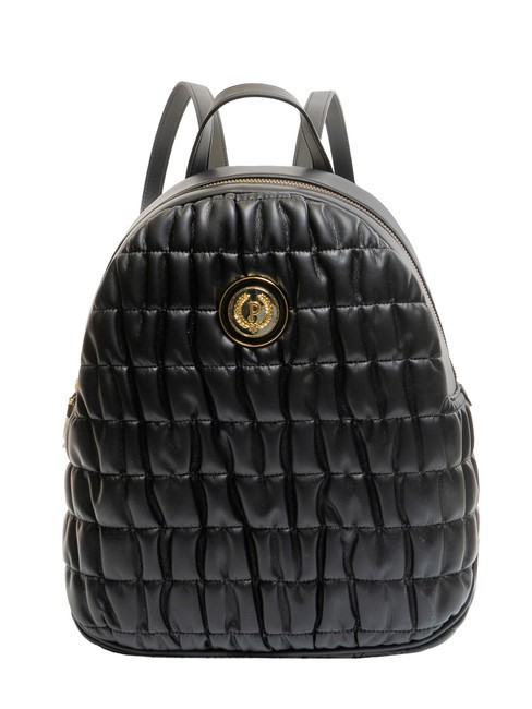 POLLINI WRINKY QUILT SOSFT Embossed backpack Black - Women’s Bags