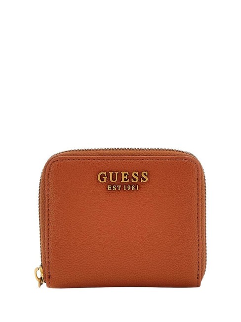 GUESS MALVA  Small zip around wallet amber - Women’s Wallets