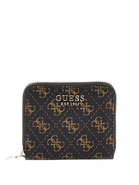 GUESS LAUREL 4G Mini zip around wallet brown - Women’s Wallets