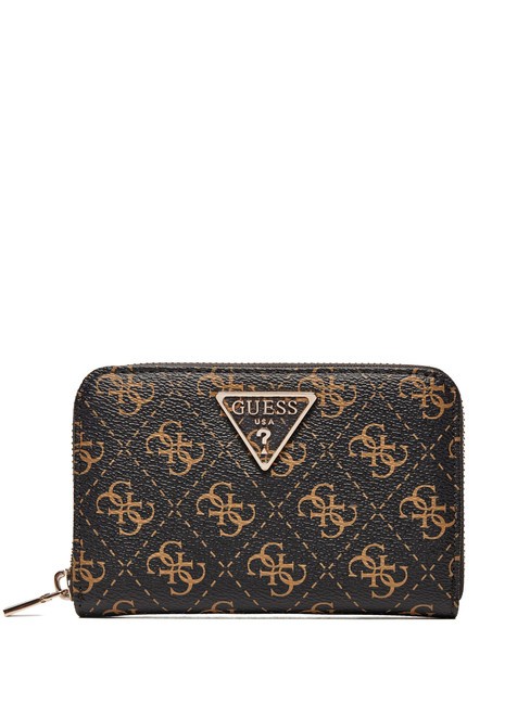 GUESS LAUREL 4G Women's zip around wallet brown - Women’s Wallets
