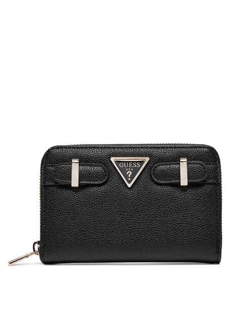 GUESS ECO ALI  Reptile Print Wallet BLACK - Women’s Wallets