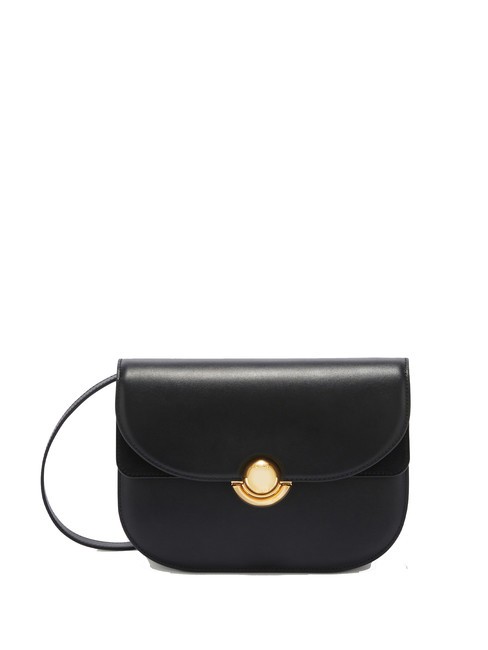 FURLA SFERA Leather bag with shoulder flap Black - Women’s Bags