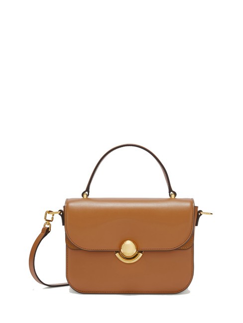 FURLA SFERA Leather briefcase bag with shoulder strap brandy - Women’s Bags