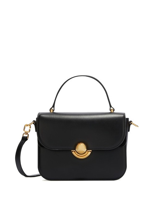 FURLA SFERA Leather briefcase bag with shoulder strap Black - Women’s Bags