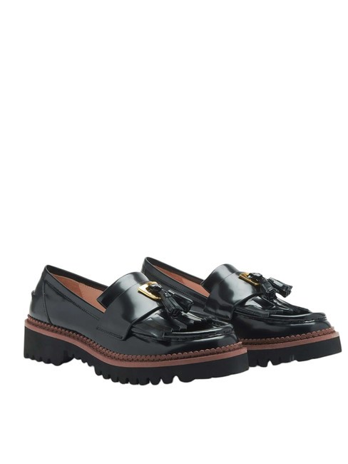 COCCINELLE BEAT SHINY Shiny leather loafers Black - Women’s shoes