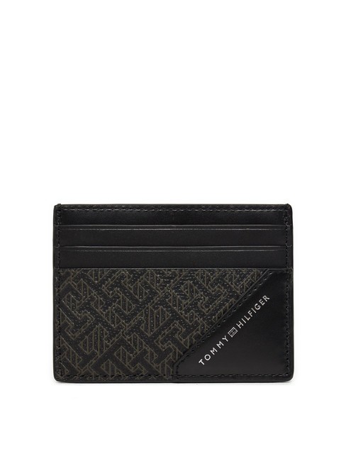 TOMMY HILFIGER MONOGRAM BUSINESS  Leather card holder black - Men’s Wallets