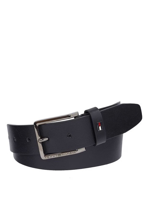 TOMMY HILFIGER OLIVER  Adjustable leather belt black - Belts