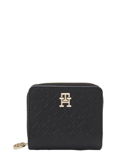 TOMMY HILFIGER DISTINCT Small wallet with embossed logo black - Women’s Wallets