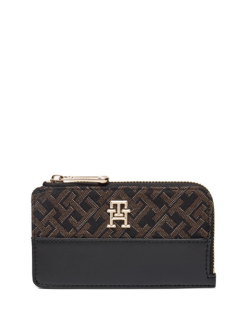 TOMMY HILFIGER JACQUARD  Slim wallet black - Women’s Wallets