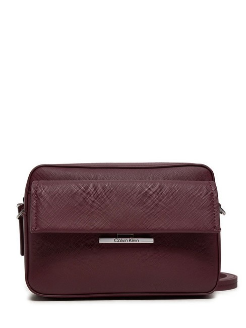 CALVIN KLEIN LINEAR Mini Shoulder Bag oxblood - Women’s Bags