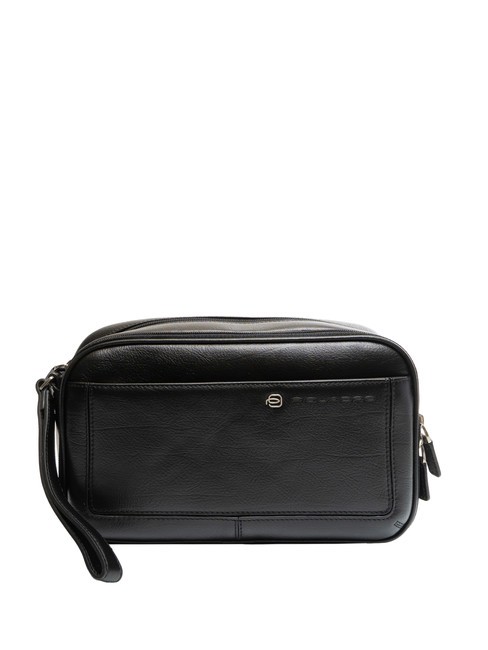 PIQUADRO VIBE Leather bag Black - Over-the-shoulder Bags for Men