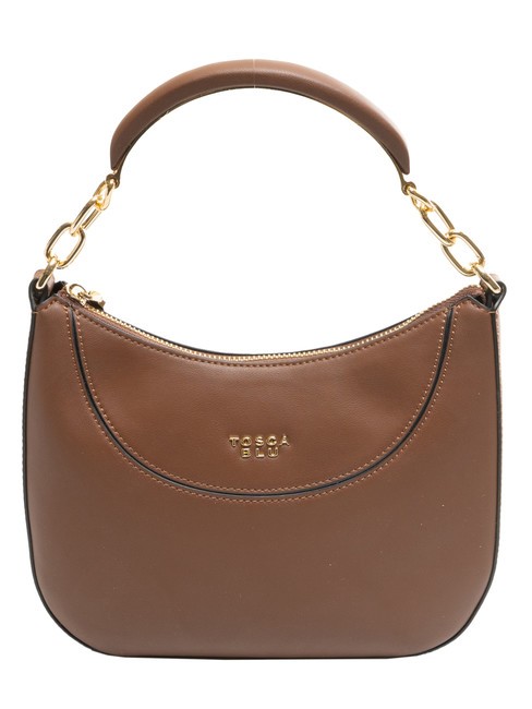 TOSCA BLU BOSTON Small leather bag with shoulder strap BROWN - Women’s Bags