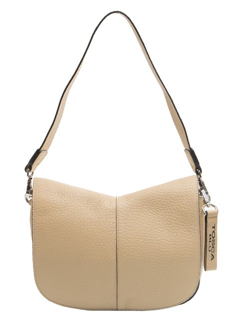 TOSCA BLU SIERRA Leather bag with shoulder strap BEIGE - Women’s Bags
