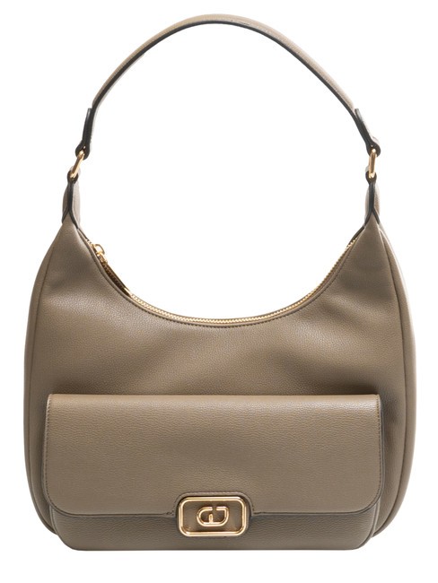 GAUDÌ CLAIRE Hobo bag with pocket taupe - Women’s Bags