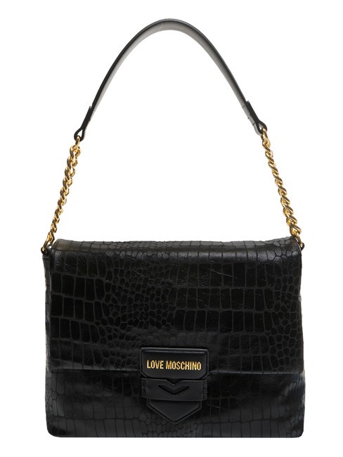 LOVE MOSCHINO CROCO Shoulder bag Black - Women’s Bags