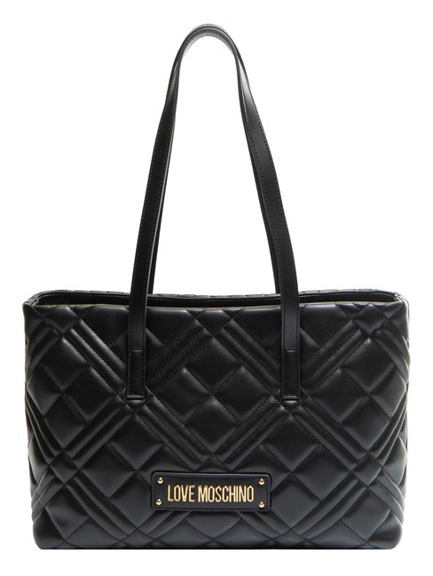 LOVE MOSCHINO QUILTED  Shoulder Shopper Black - Women’s Bags