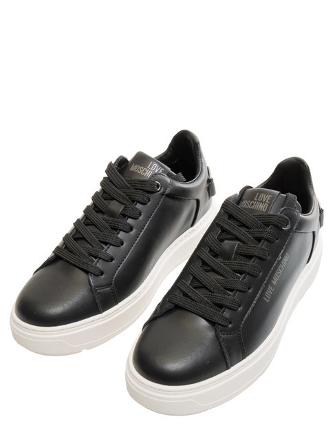 LOVE MOSCHINO BOLD 40  Leather sneakers Black - Women’s shoes