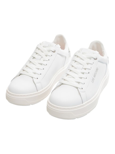 LOVE MOSCHINO BOLD 40  Leather sneakers White - Women’s shoes