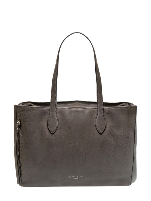 GIANNI CHIARINI TWIN Leather shopping bag Hazelnut - Women’s Bags