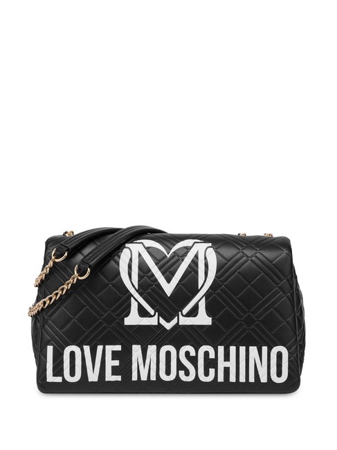 LOVE MOSCHINO LOGO QUILT Shoulder bag ne / offw - Women’s Bags