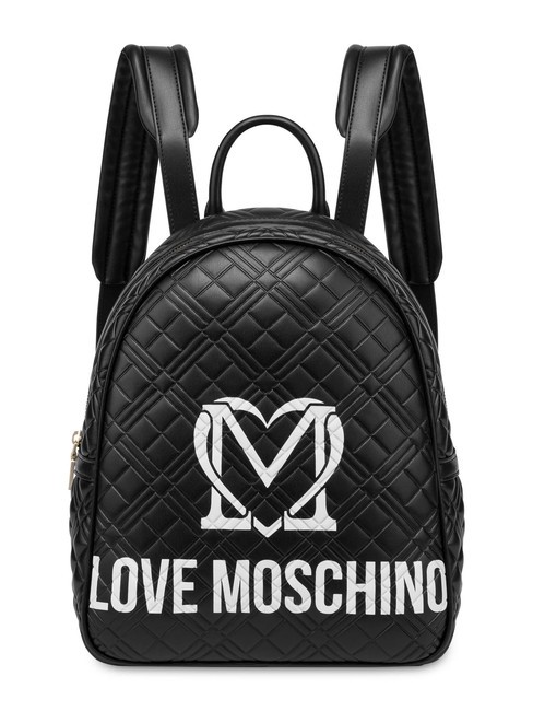 LOVE MOSCHINO LOGO QUILT Backpack ne / offw - Women’s Bags