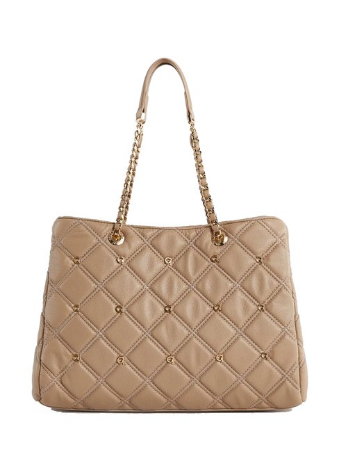 GAUDÌ CLELIA Shopper bag with chain handles sand - Women’s Bags