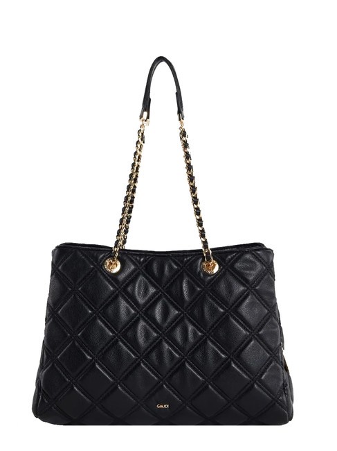 GAUDÌ CLELIA Shopper bag with chain handles BLACK - Women’s Bags