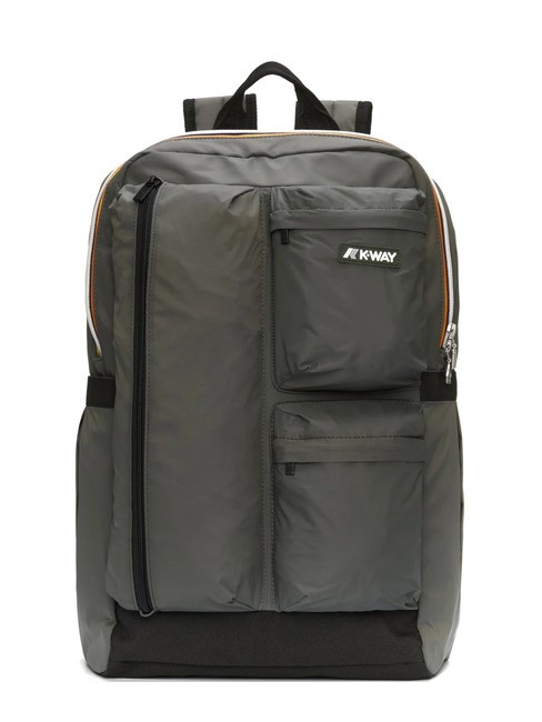 KWAY AMBERT 15.6" laptop backpack green blackish - Tablet holder& Organizer