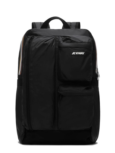 KWAY AMBERT 15.6" laptop backpack black pure - Tablet holder& Organizer