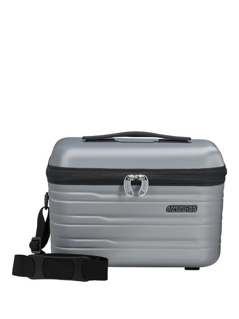 AMERICAN TOURISTER FLASHLINE Rigid beauty case with shoulder strap skysilver - Beauty Case