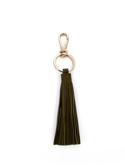 COCCINELLE TASSEL  Leather charm keychain loden - Key holders