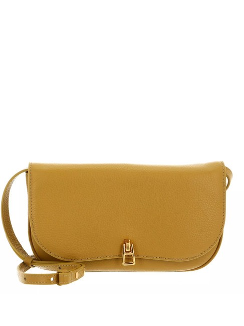 COCCINELLE MAGIE Small textured leather bag lemongrass - Women’s Bags