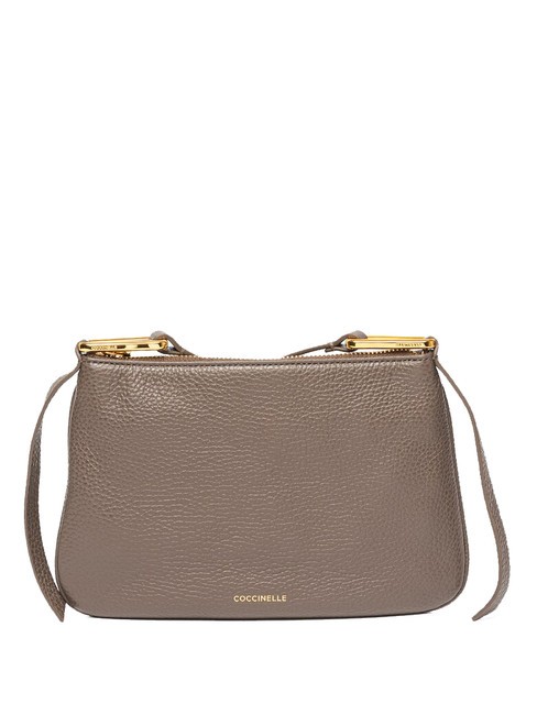 COCCINELLE MAGIE Small leather shoulder bag coffee - Women’s Bags