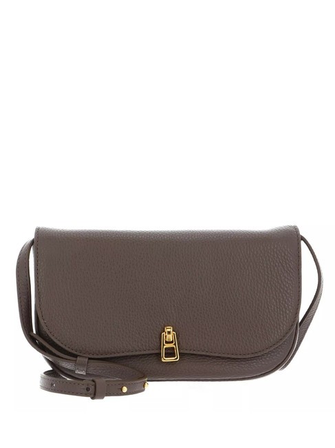 COCCINELLE MAGIE Small textured leather bag coffee - Women’s Bags